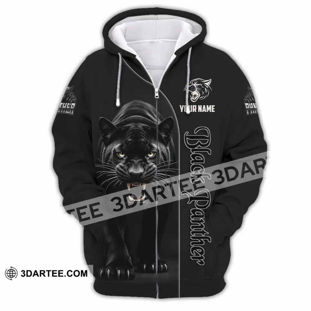 Unisex Shirt - Custom Black Panther Lover Classic Shirt Zipper Hoodie / S T-shirt