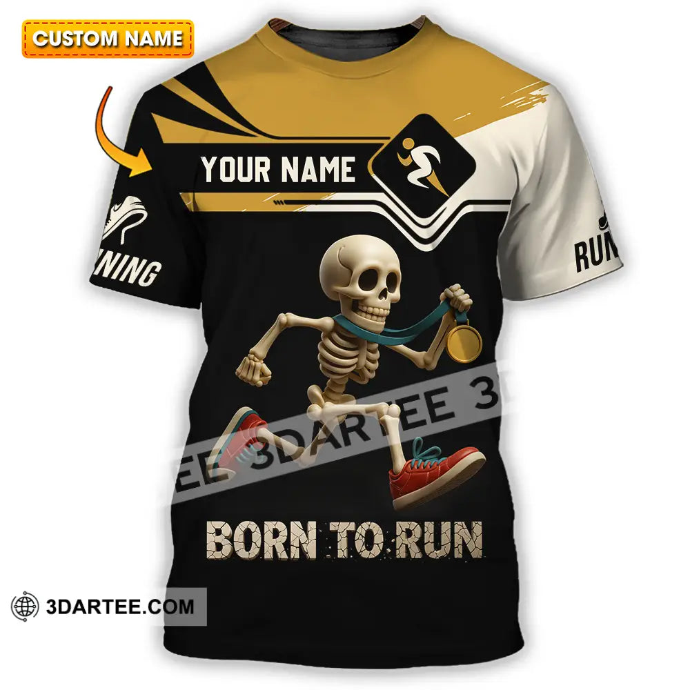 Unisex Shirt - Custom Born To Run Running Lover Sport Shirt T-shirt