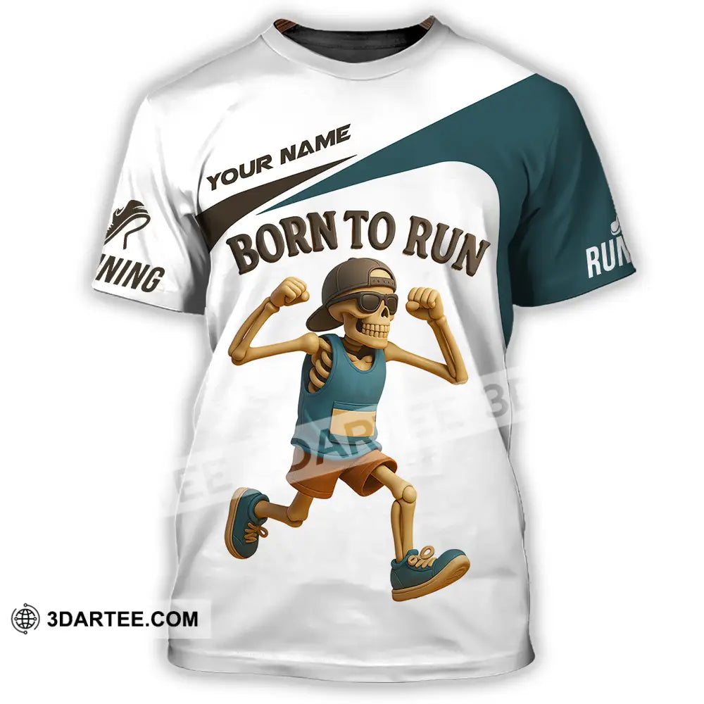 Unisex Shirt - Custom Born To Run Running Lover Sport Shirt T-Shirt / S T-shirt
