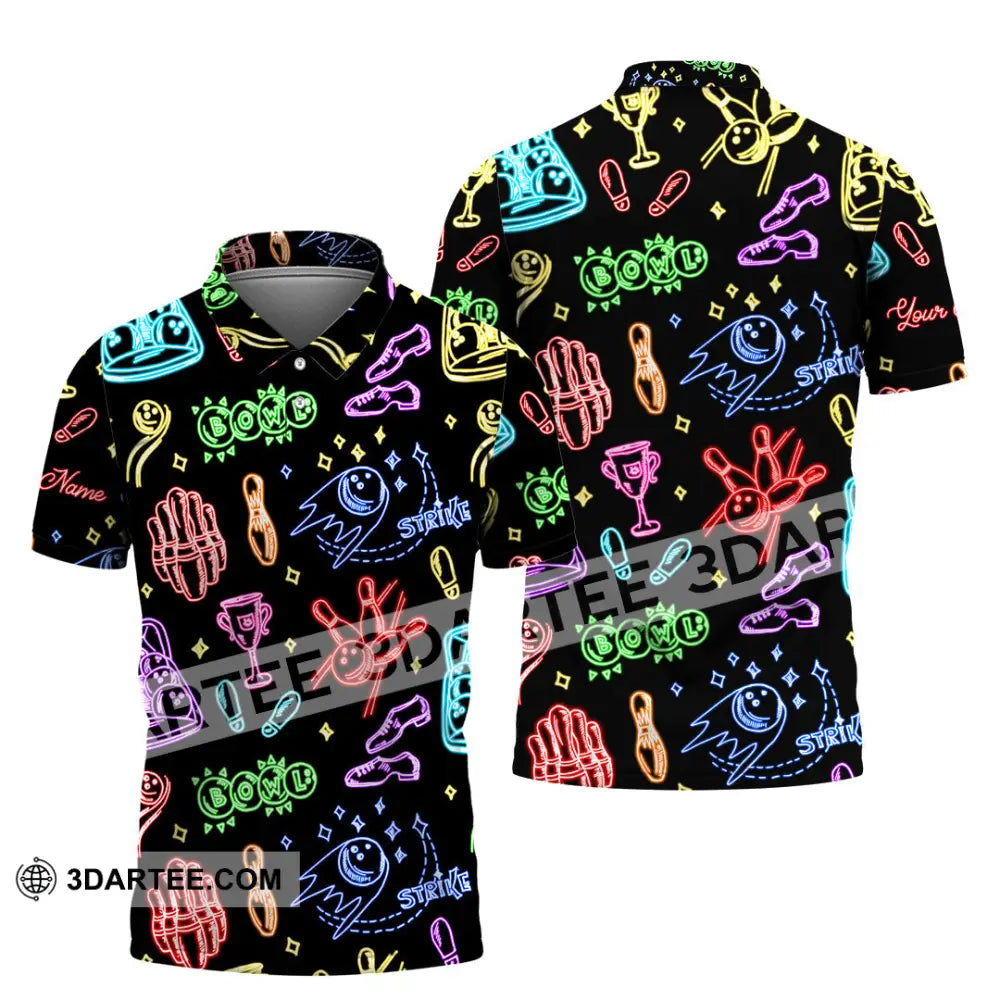 Unisex Shirt - Custom Bowling Strike Shirt Polo Shirt / S T-shirt