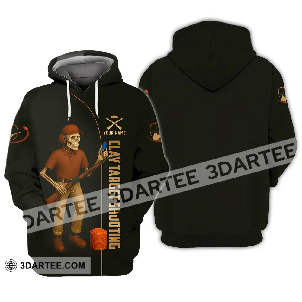 Unisex Shirt - Custom Clay Target Shooting Shirt Hoodie / S T-shirt