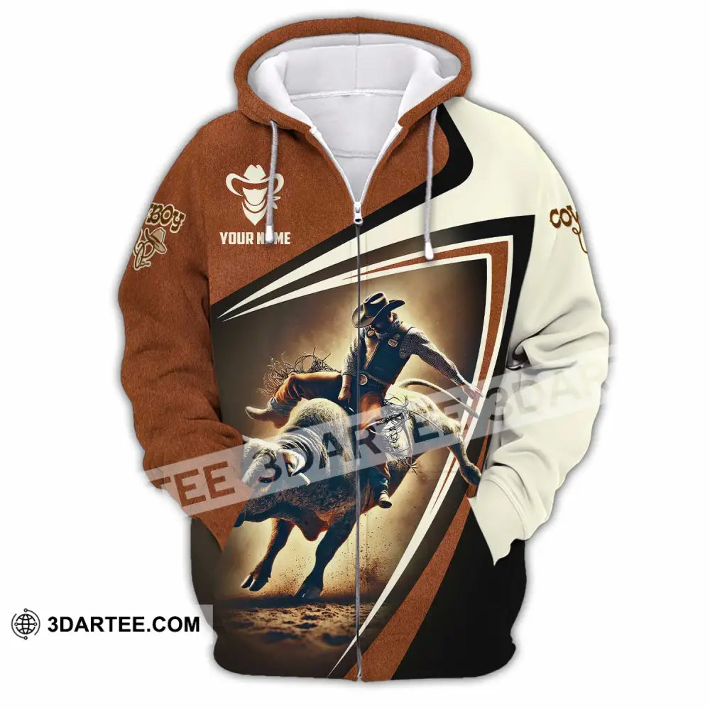 Unisex Shirt - Custom Cowboy Shirt Zipper Hoodie / S T-shirt