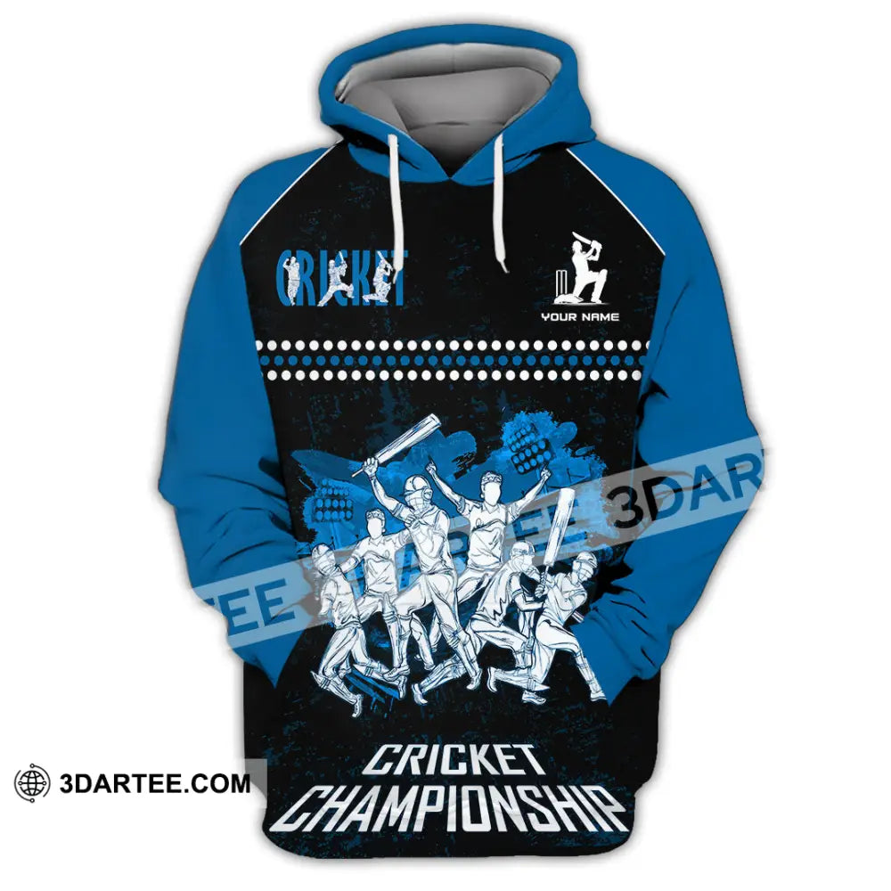 Unisex Shirt Custom Cricket Championship Shirt Hoodie / S T shirt