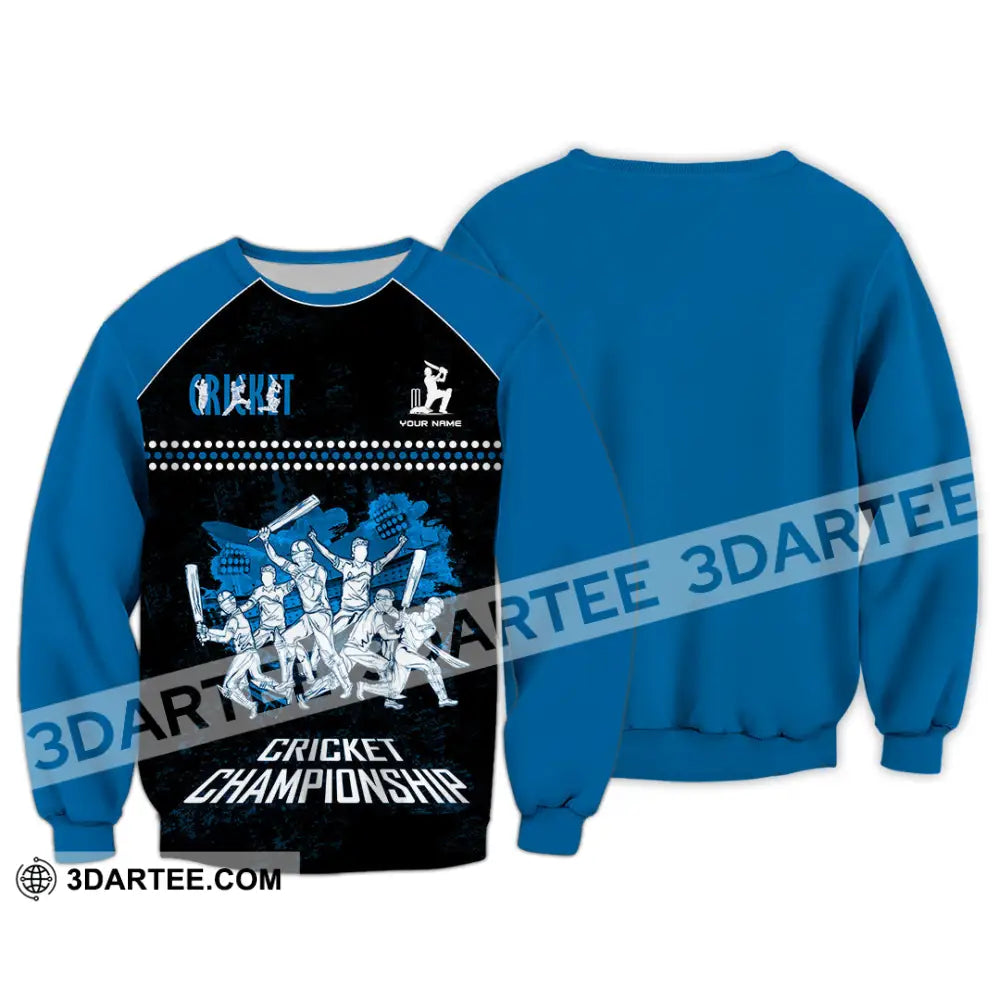 Unisex Shirt Custom Cricket Championship Shirt Long Sleeve / S T shirt