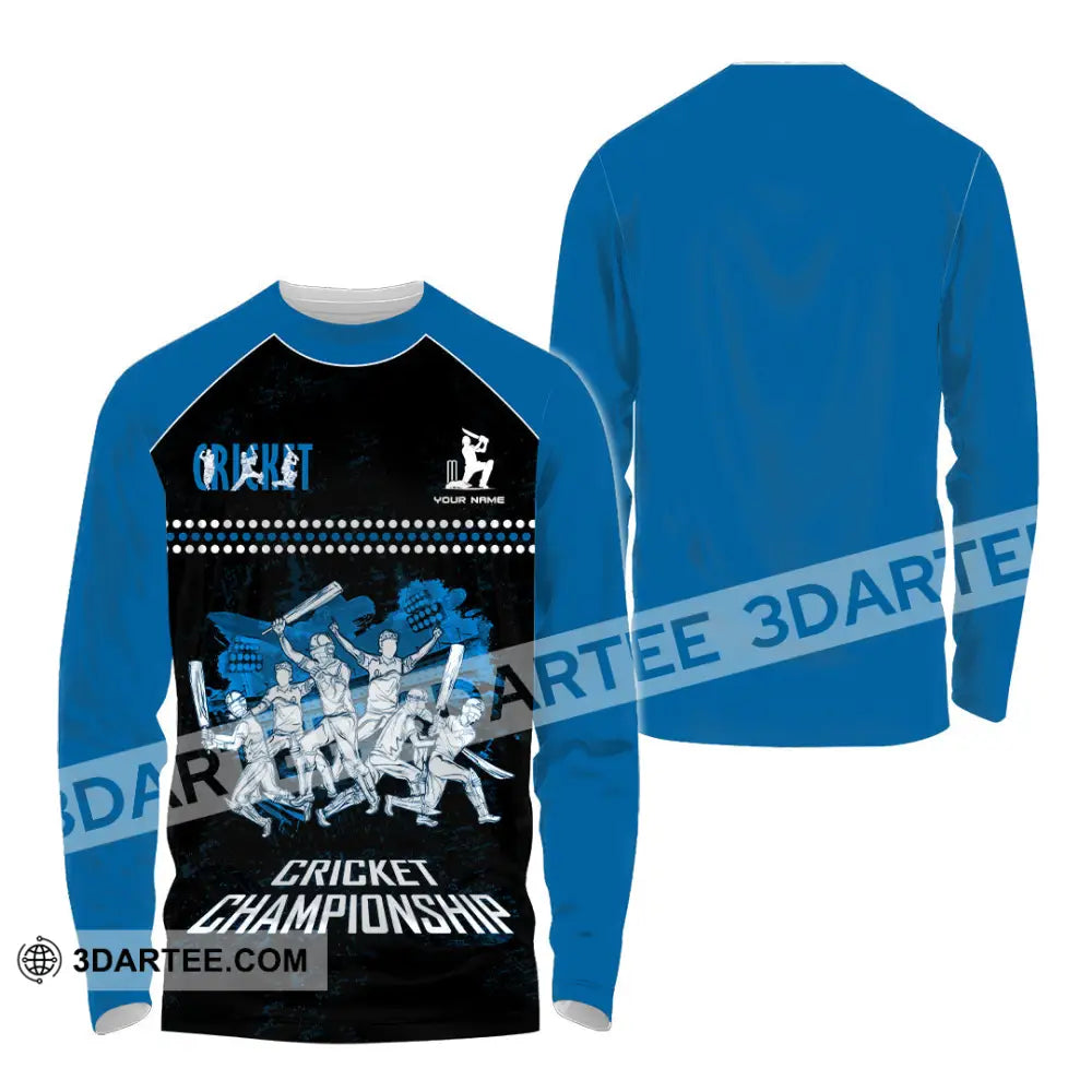 Unisex Shirt Custom Cricket Championship Shirt Long Sleeve Shirt / S T shirt