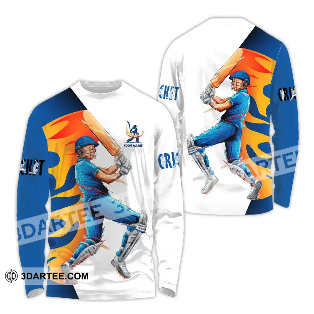 Unisex Shirt Custom Cricket Player Shirt Long Sleeve Shirt / S T shirt