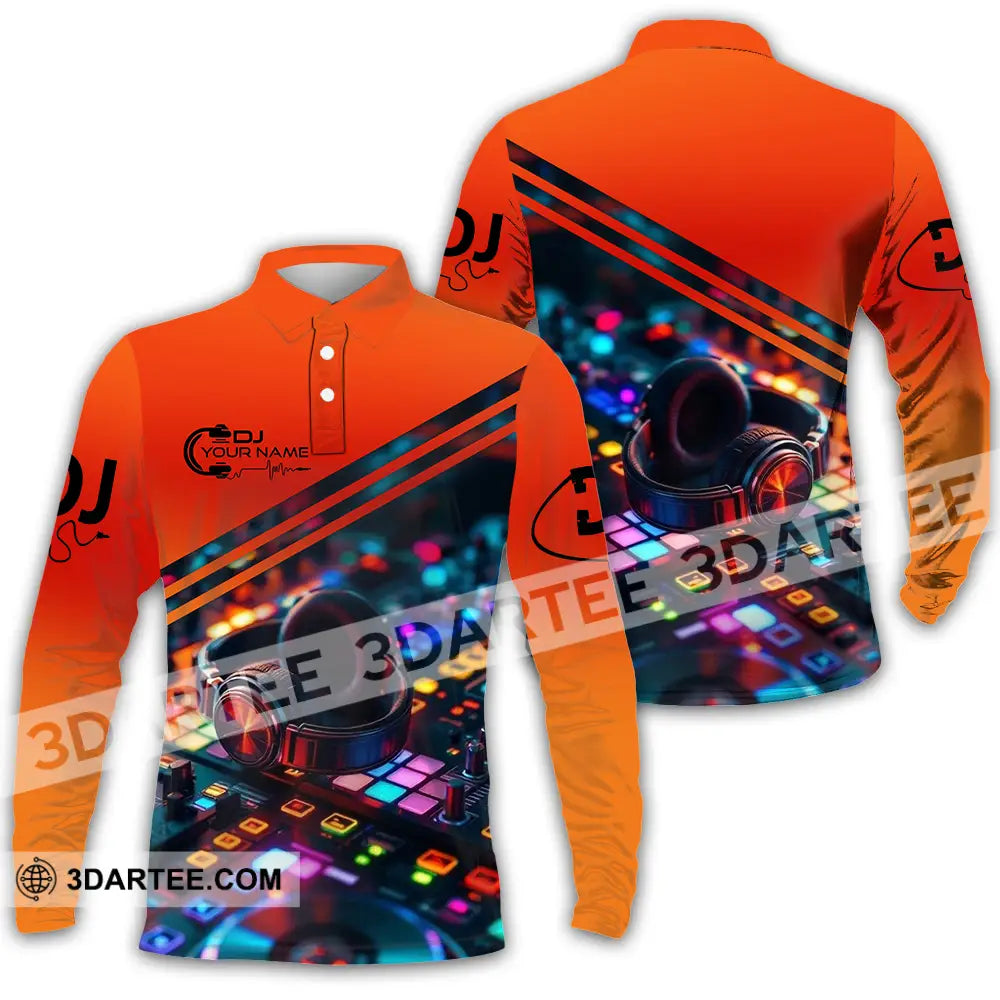 Unisex Shirt - Custom Disc Jockey DJ Shirt Long Sleeve Polo / S T-shirt