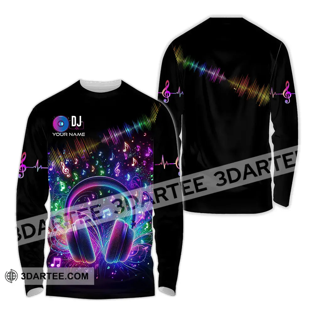 Unisex Shirt - Custom Disc Jockey DJ Shirt Long Sleeve Shirt / S T-shirt