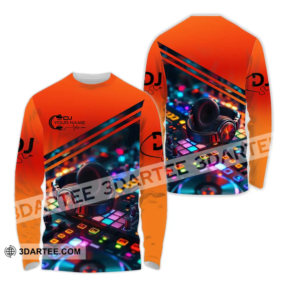 Unisex Shirt - Custom Disc Jockey DJ Shirt Long Sleeve Shirt / S T-shirt
