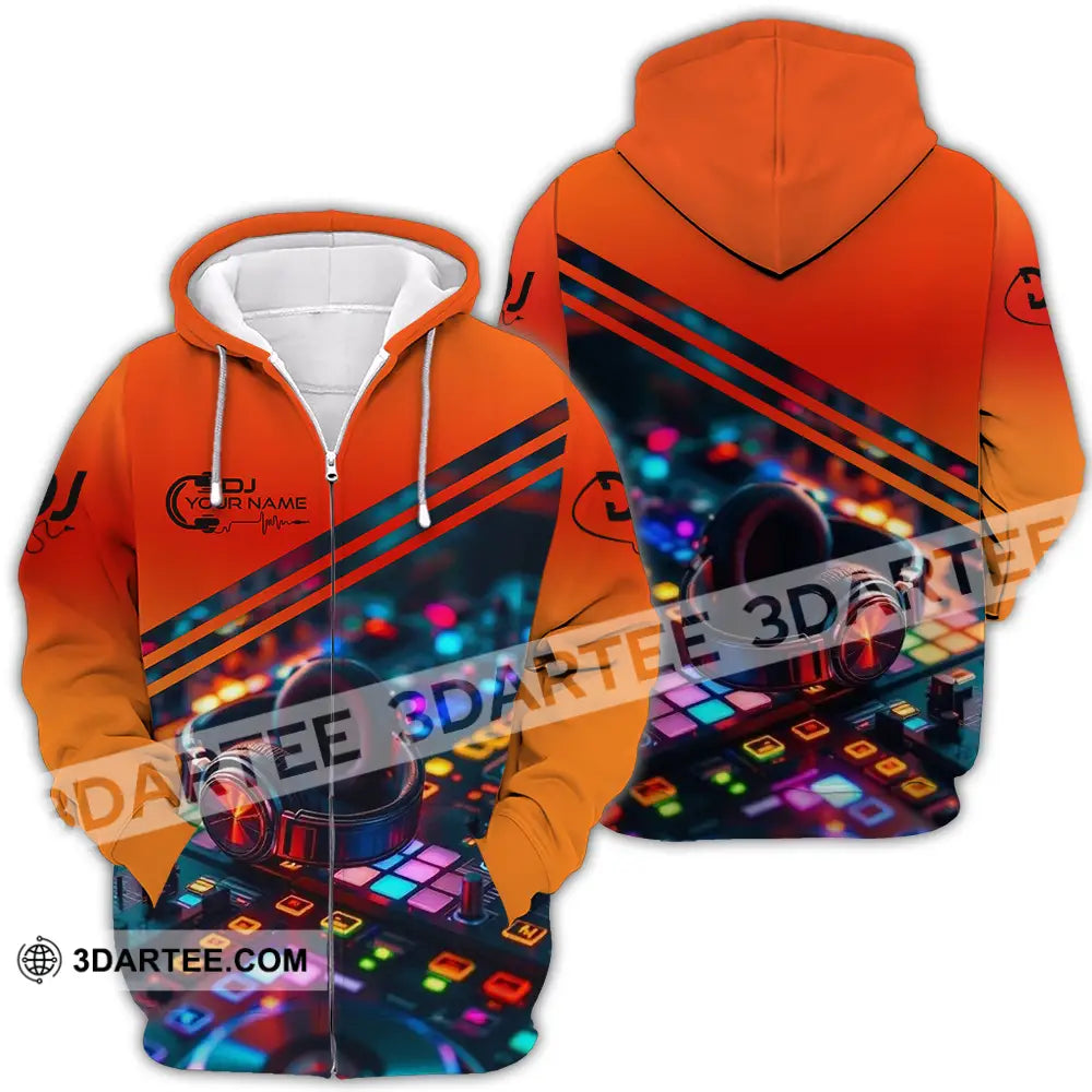 Unisex Shirt - Custom Disc Jockey DJ Shirt Zipper Hoodie / S T-shirt