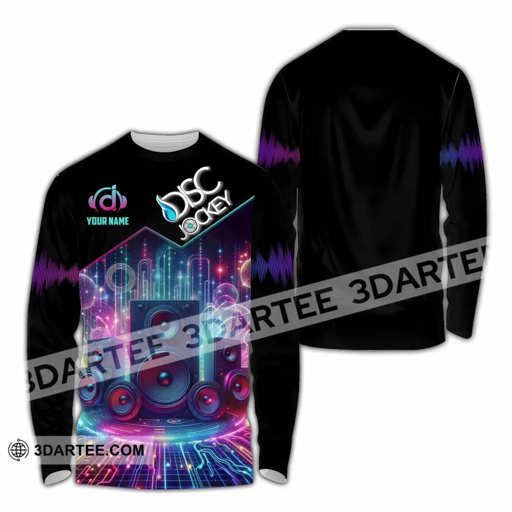 Unisex Shirt - Custom Disc Jockey Shirt Long Sleeve Shirt / S T-shirt