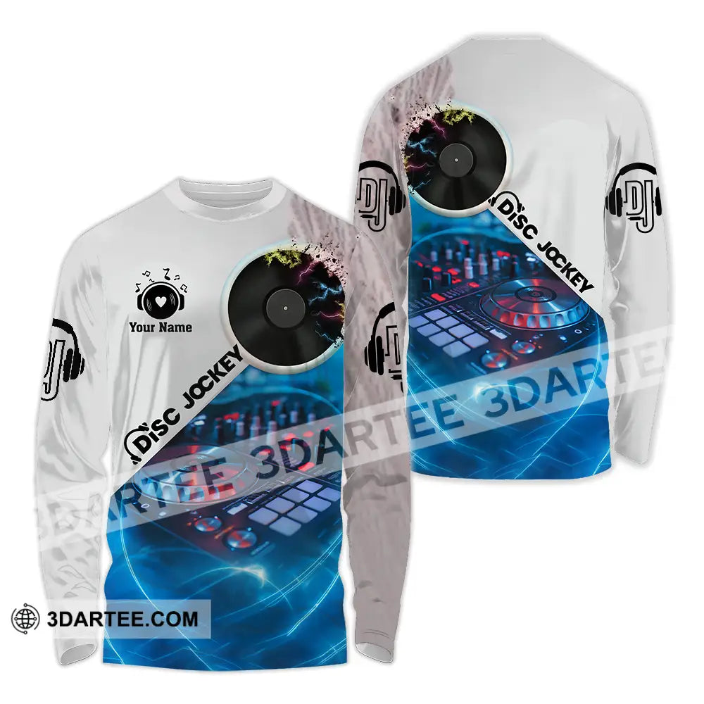 Unisex Shirt - Custom Disc Jockey Shirt Long Sleeve Shirt / S T-shirt