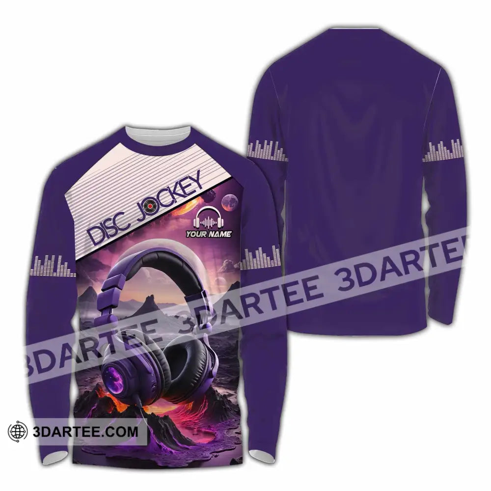 Unisex Shirt - Custom Disc Jockey Shirt Long Sleeve Shirt / S T-shirt