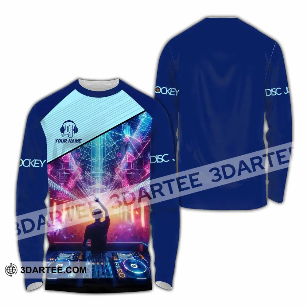 Unisex Shirt - Custom Disc Jockey Shirt Long Sleeve Shirt / S T-shirt