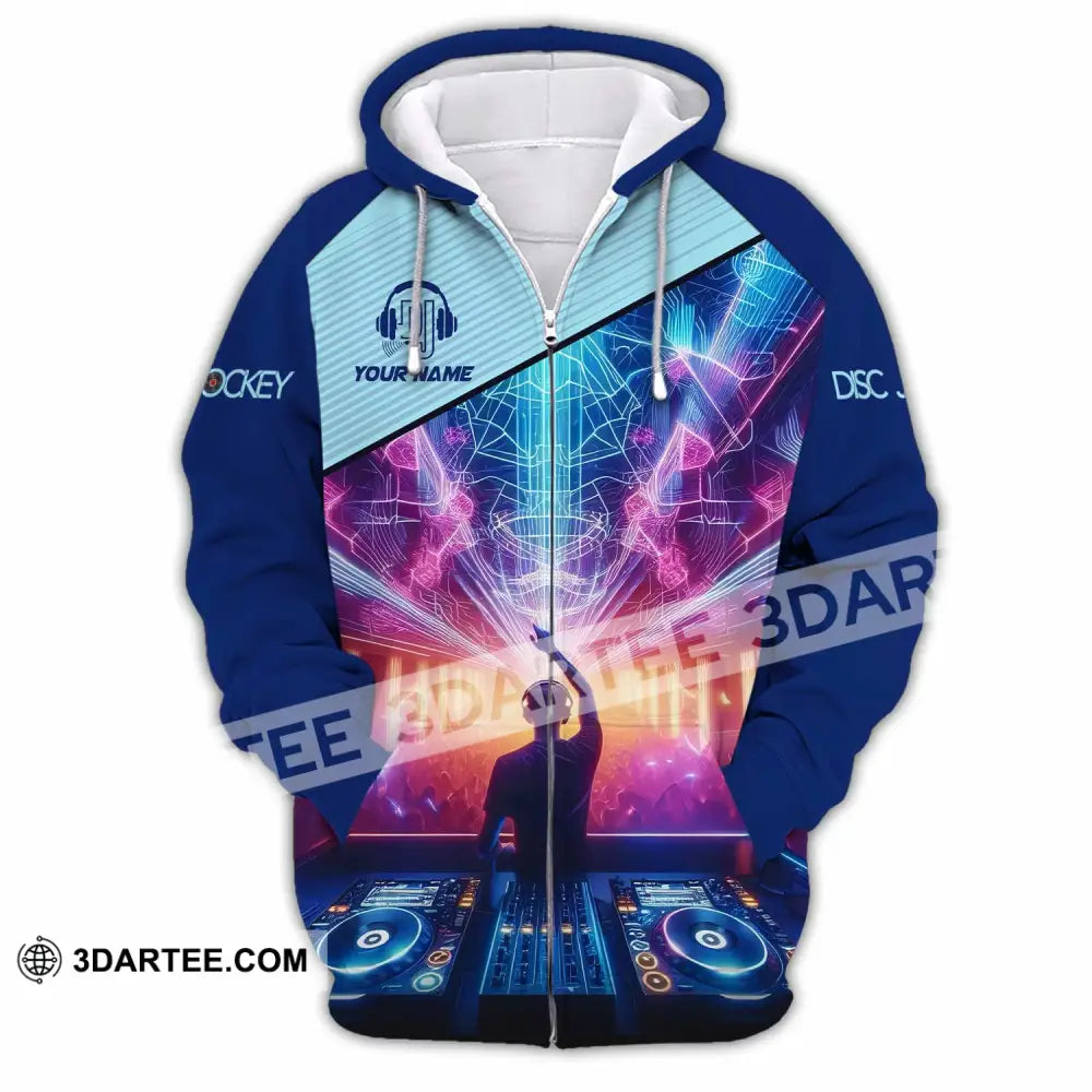 Unisex Shirt - Custom Disc Jockey Shirt Zipper Hoodie / S T-shirt