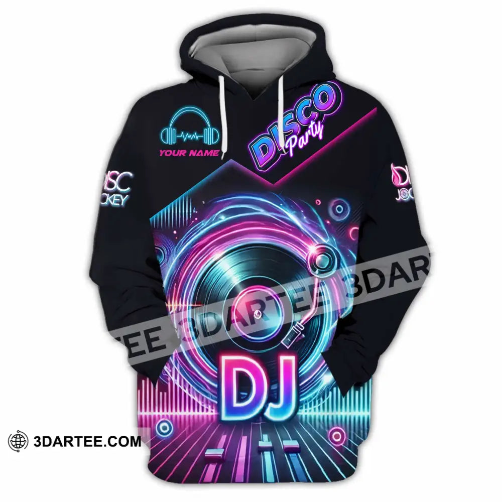 Unisex Shirt - Custom Disco Party DJ Shirt Hoodie / S T-shirt