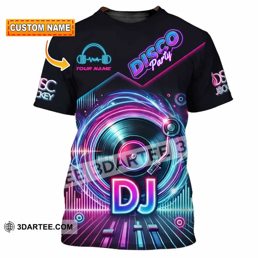 Unisex Shirt - Custom Disco Party DJ Shirt T-shirt