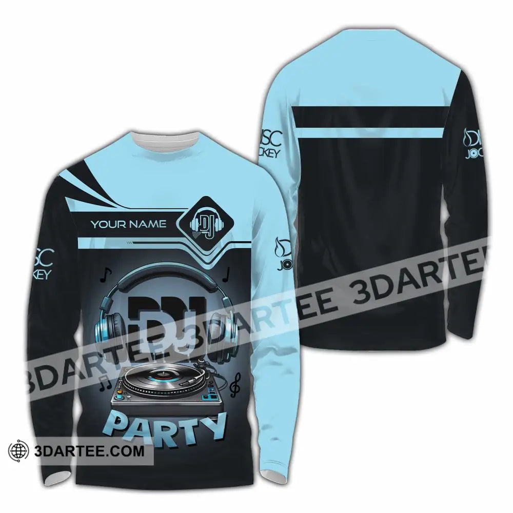 Unisex Shirt - Custom DJ Party Shirt Long Sleeve Shirt / S T-shirt