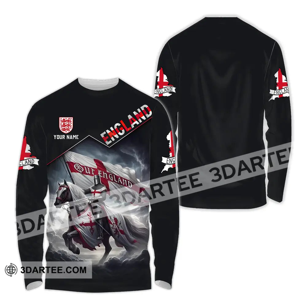 Unisex Shirt - Custom England Shirt Long Sleeve Shirt / S T-shirt