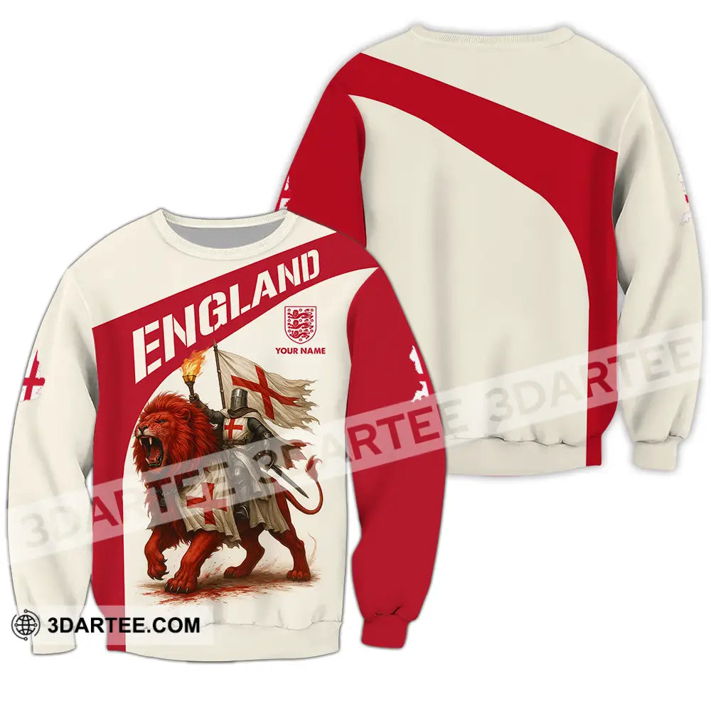Unisex Shirt - Custom England Shirt Long Sleeve / S T-shirt