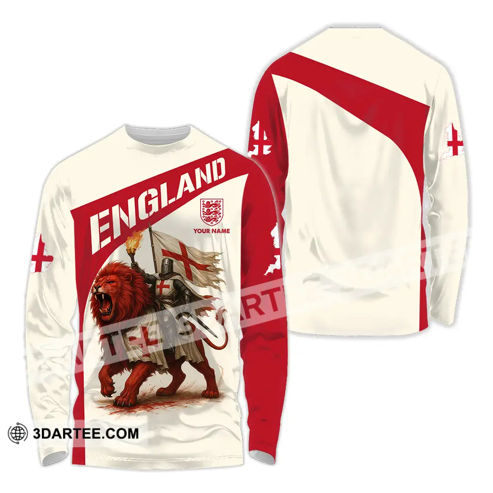 Unisex Shirt - Custom England Shirt Long Sleeve Shirt / S T-shirt