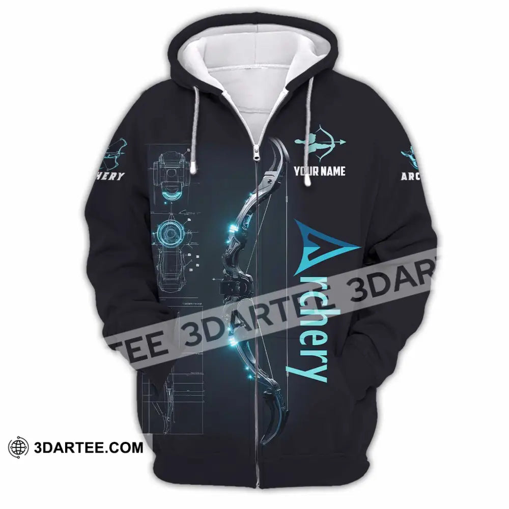 Unisex Shirt - Custom Shirt For Archery Player Zipper Hoodie / S T-shirt