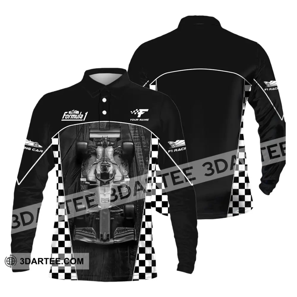 Unisex Shirt - Custom Formula 1 Shirt Long Sleeve Polo / S T-shirt
