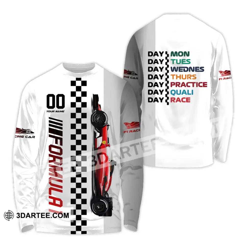 Unisex Shirt - Custom Formula 1 Shirt Long Sleeve Shirt / S T-shirt