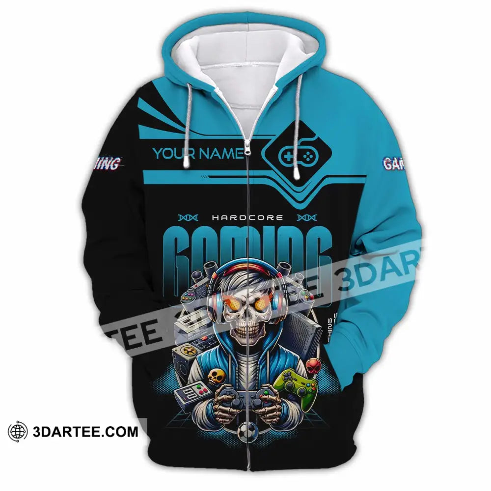 Unisex Shirt - Custom Gaming Lover Shirt Zipper Hoodie / S T-shirt