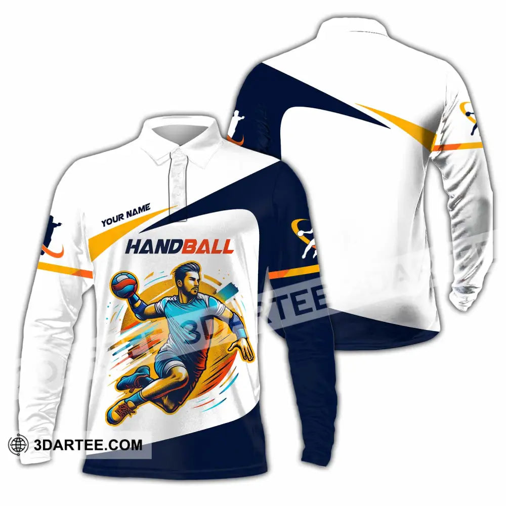 Unisex Shirt - Custom Handball Shirt Long Sleeve Polo / S T-shirt