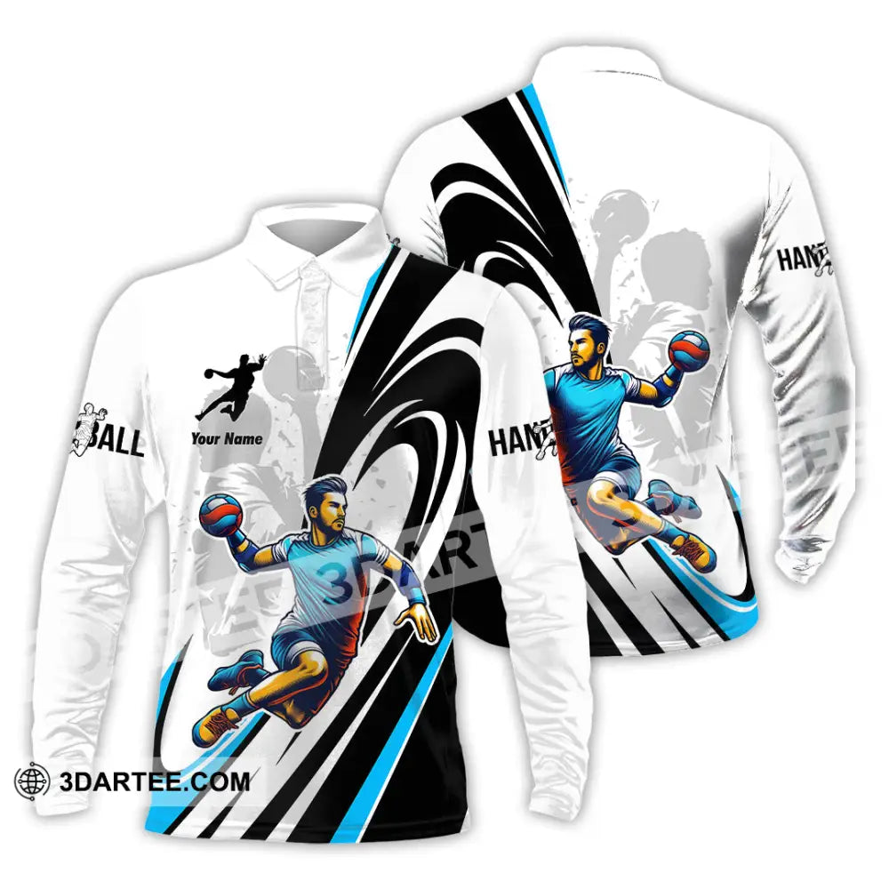 Unisex Shirt Custom Handball Shirt Long Sleeve Polo / S T shirt