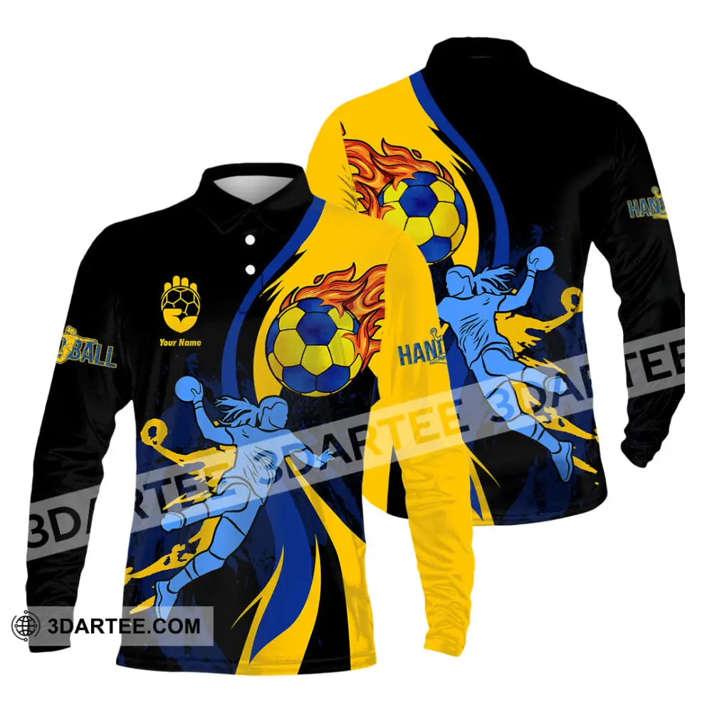 Unisex Shirt Custom Handball Shirt Long Sleeve Polo / S T shirt