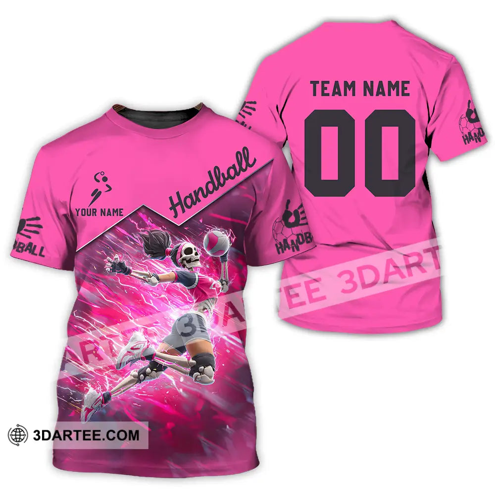 Unisex Shirt - Custom Handball Pink Shirt T-Shirt / S T-shirt