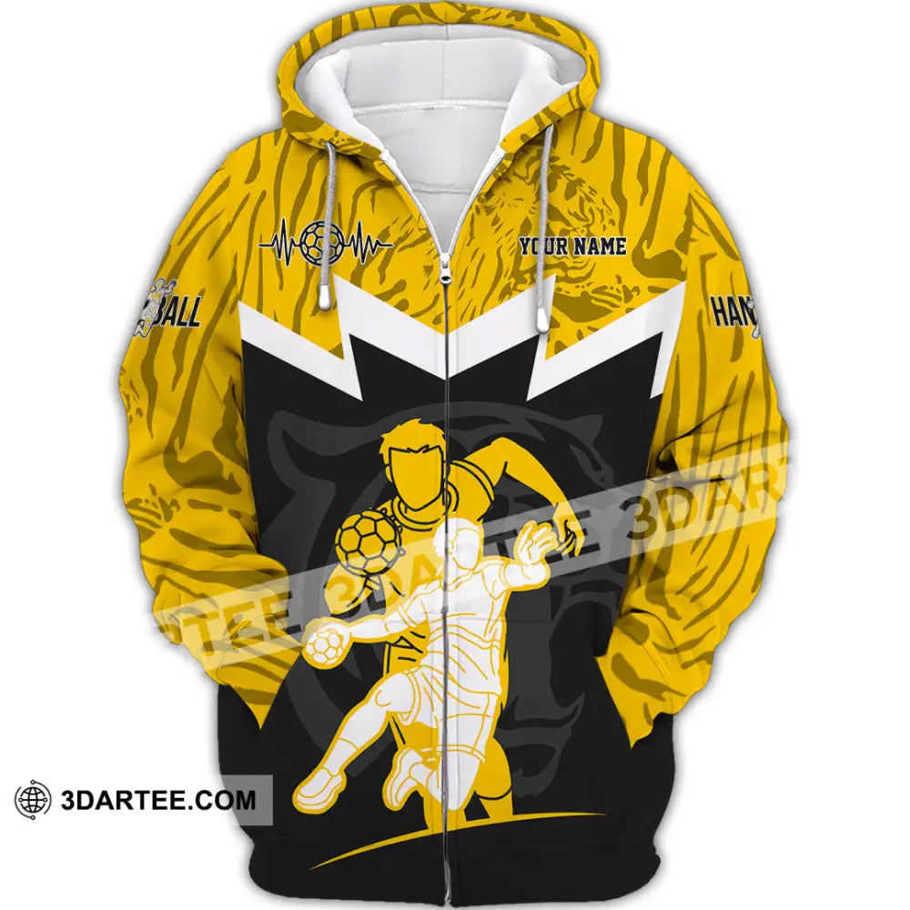 Unisex Shirt Custom Handball Shirt Zipper Hoodie / S T shirt