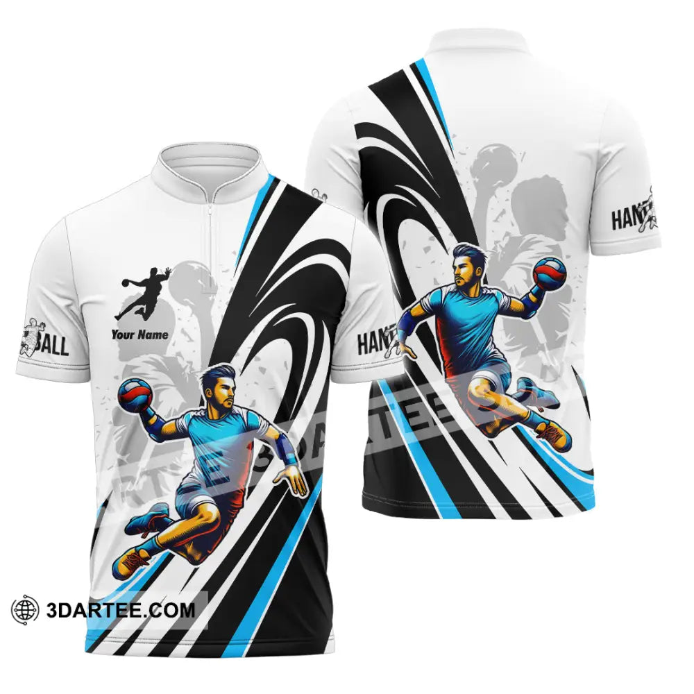 Unisex Shirt Custom Handball Shirt Zipper Polo Shirt / S T shirt