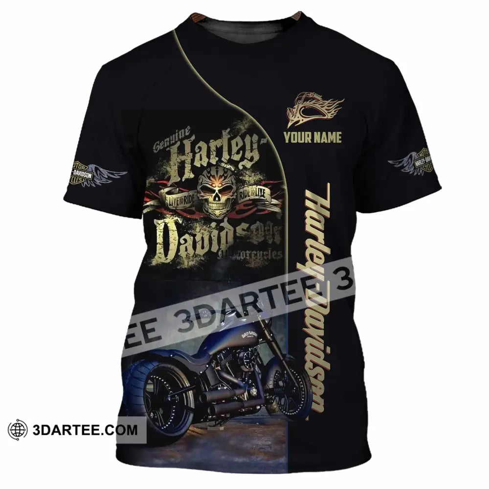 Unisex Shirt - Custom Harley Davidson Shirt T-Shirt / S T-shirt
