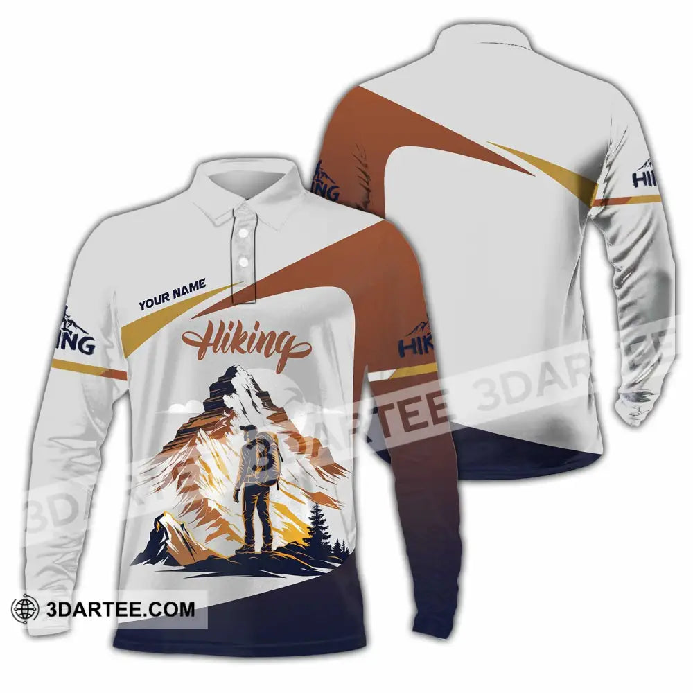 Unisex Shirt - Custom Hiking Shirt Long Sleeve Polo / S T-shirt