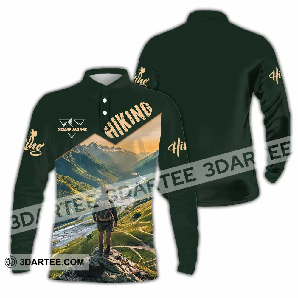 Unisex Shirt - Custom Hiking Shirt Long Sleeve Polo / S T-shirt