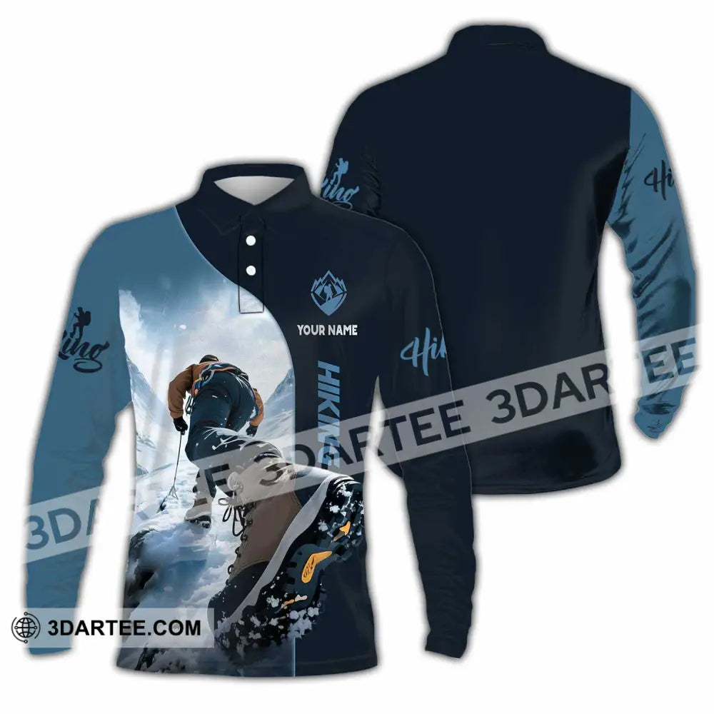 Unisex Shirt Custom Hiking Lover Shirt Long Sleeve Polo / S T shirt