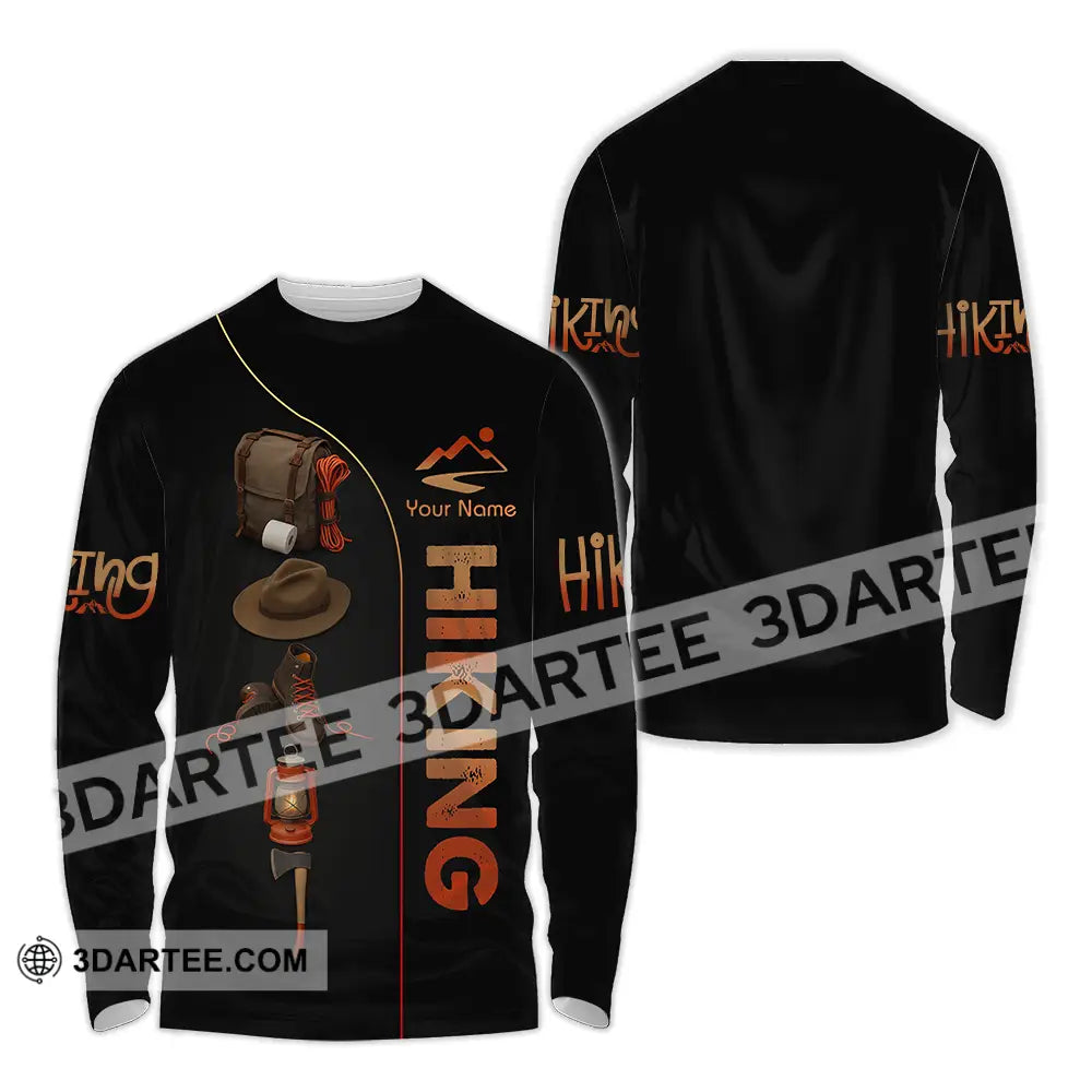 Unisex Shirt - Custom Hiking Lover Shirt Long Sleeve Shirt / S T-shirt