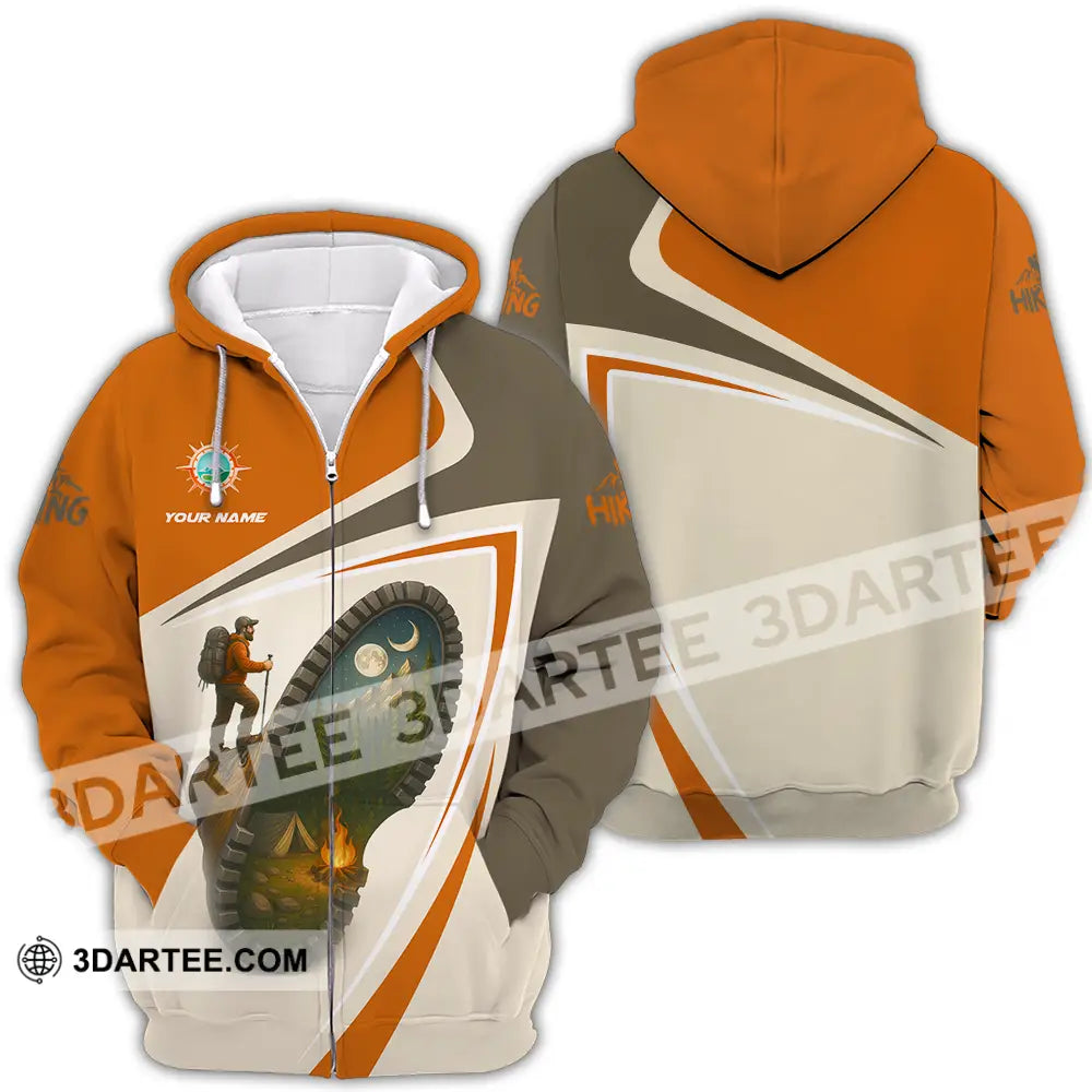 Unisex Shirt Custom Hiking Shirt Zipper Hoodie / S T shirt