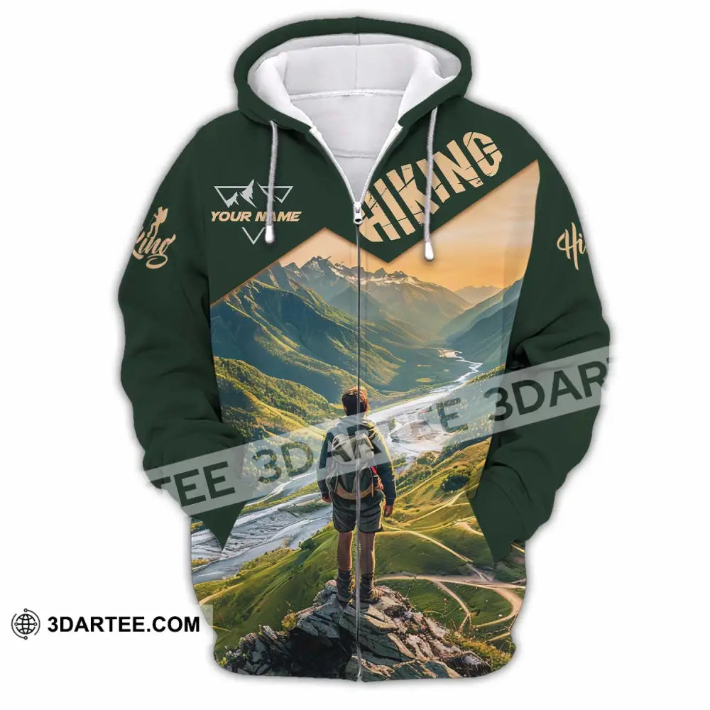 Unisex Shirt - Custom Hiking Shirt Zipper Hoodie / S T-shirt
