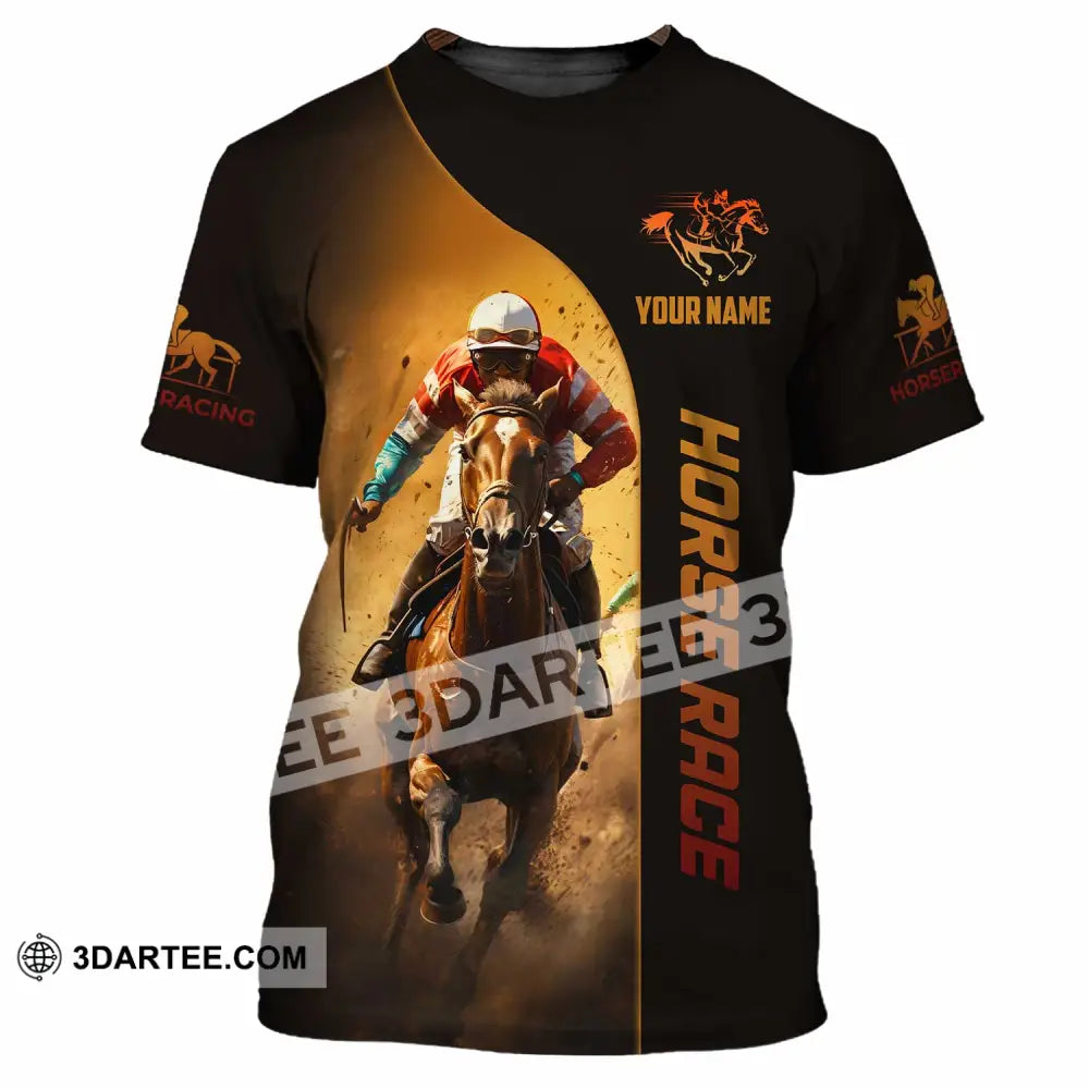 Unisex Shirt Custom Horse Race Shirt T Shirt / S T shirt