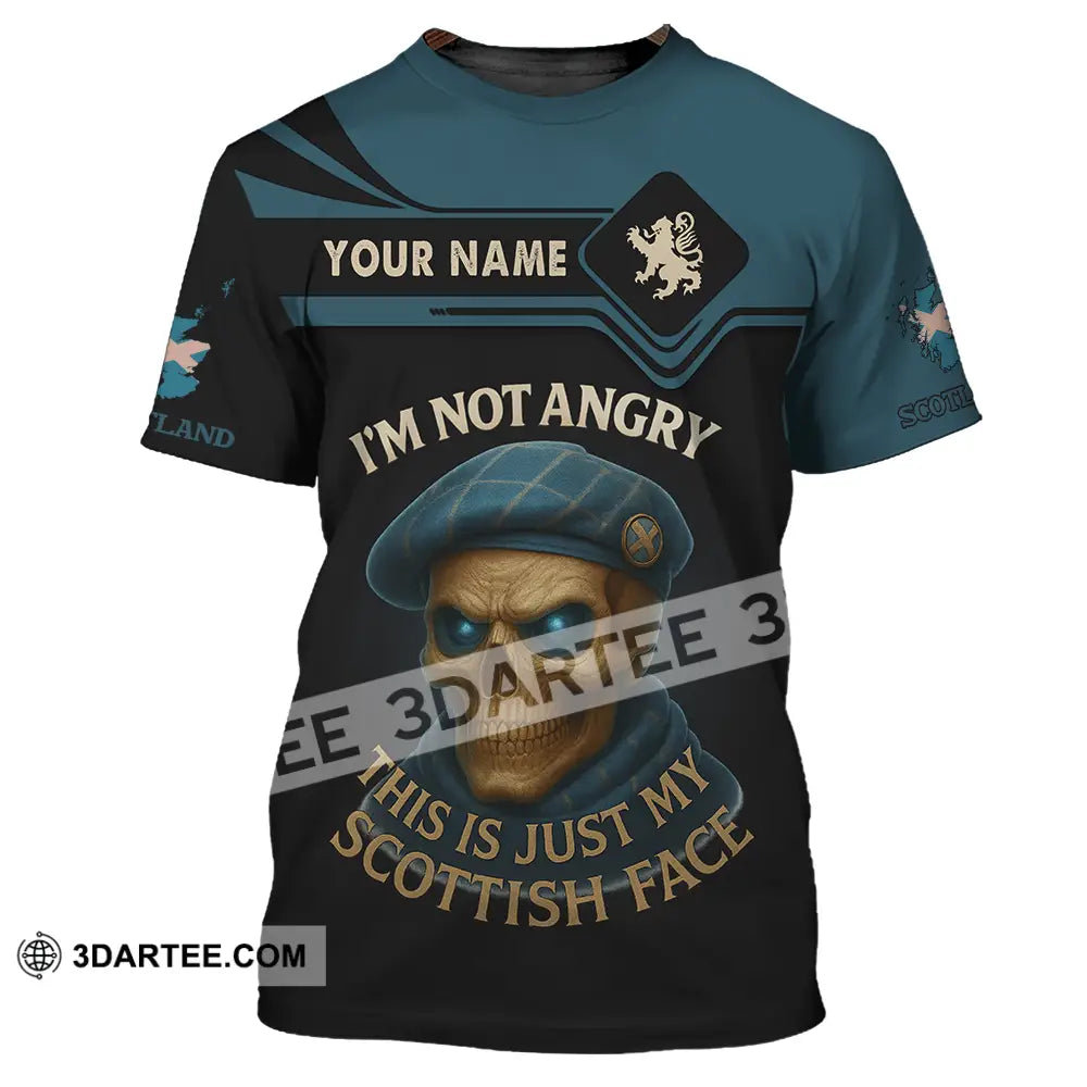 Unisex Shirt Custom I’m Not Angry This Is Just My Scottish Face Shirt T Shirt / S T shirt