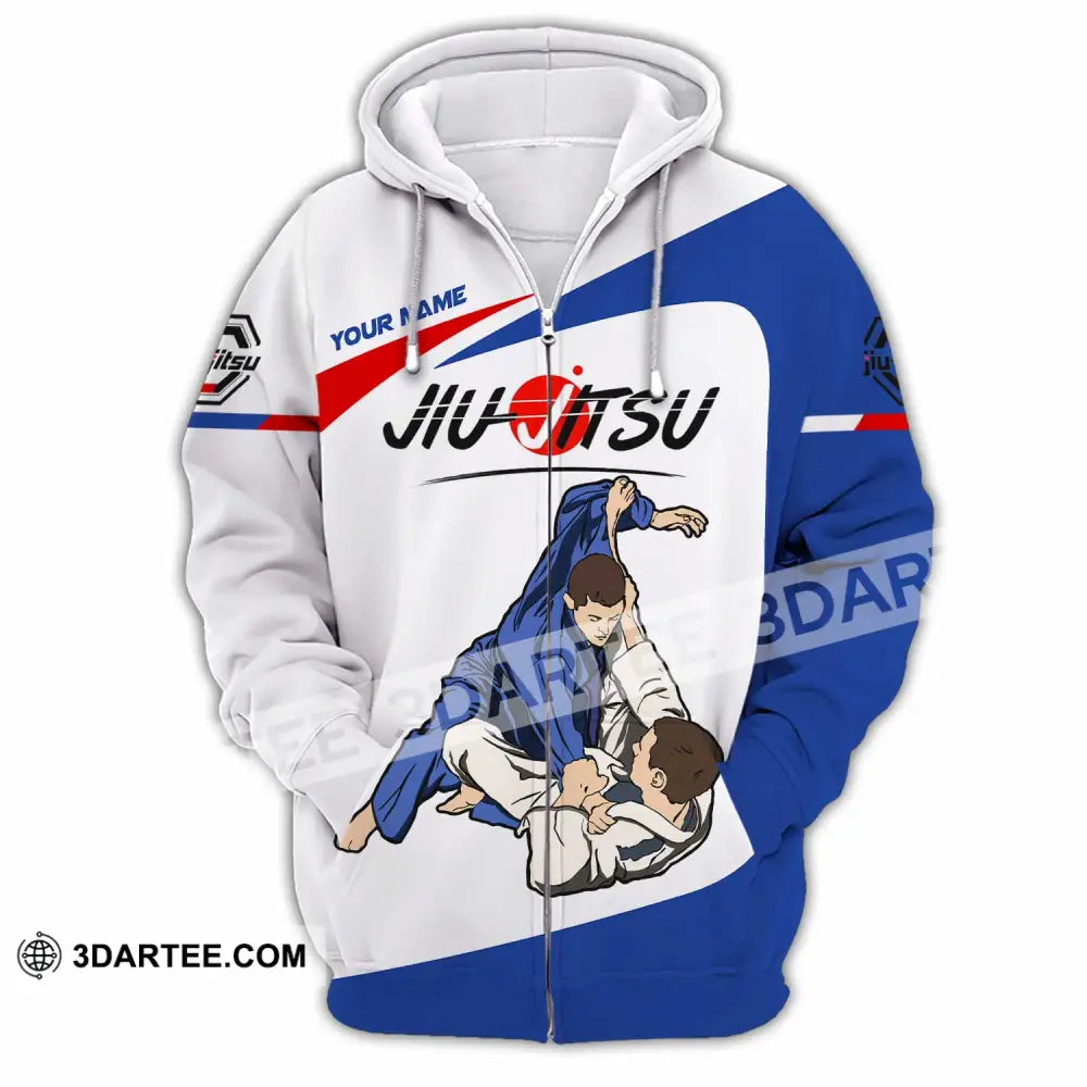 Unisex Shirt - Custom Jiu Jitsu Player Sport Shirt Zipper Hoodie / S T-shirt