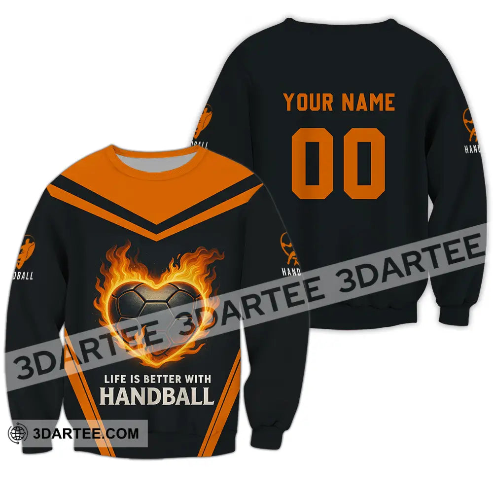 Unisex Shirt - Custom Life Is Better With Handball Shirt Long Sleeve / S T-shirt
