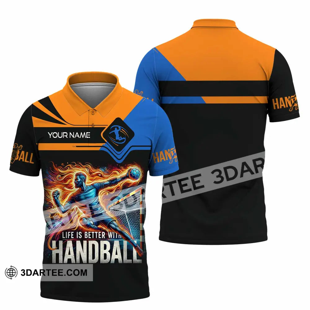 Unisex Shirt - Custom Life Is Better With Handball Sport Shirt Polo Shirt / S T-shirt