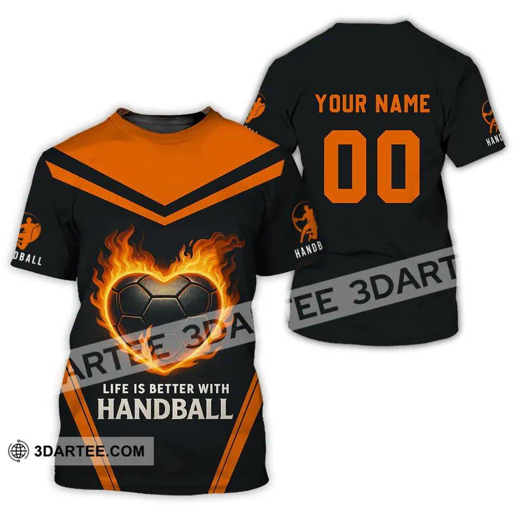 Unisex Shirt - Custom Life Is Better With Handball Shirt T-Shirt / S T-shirt