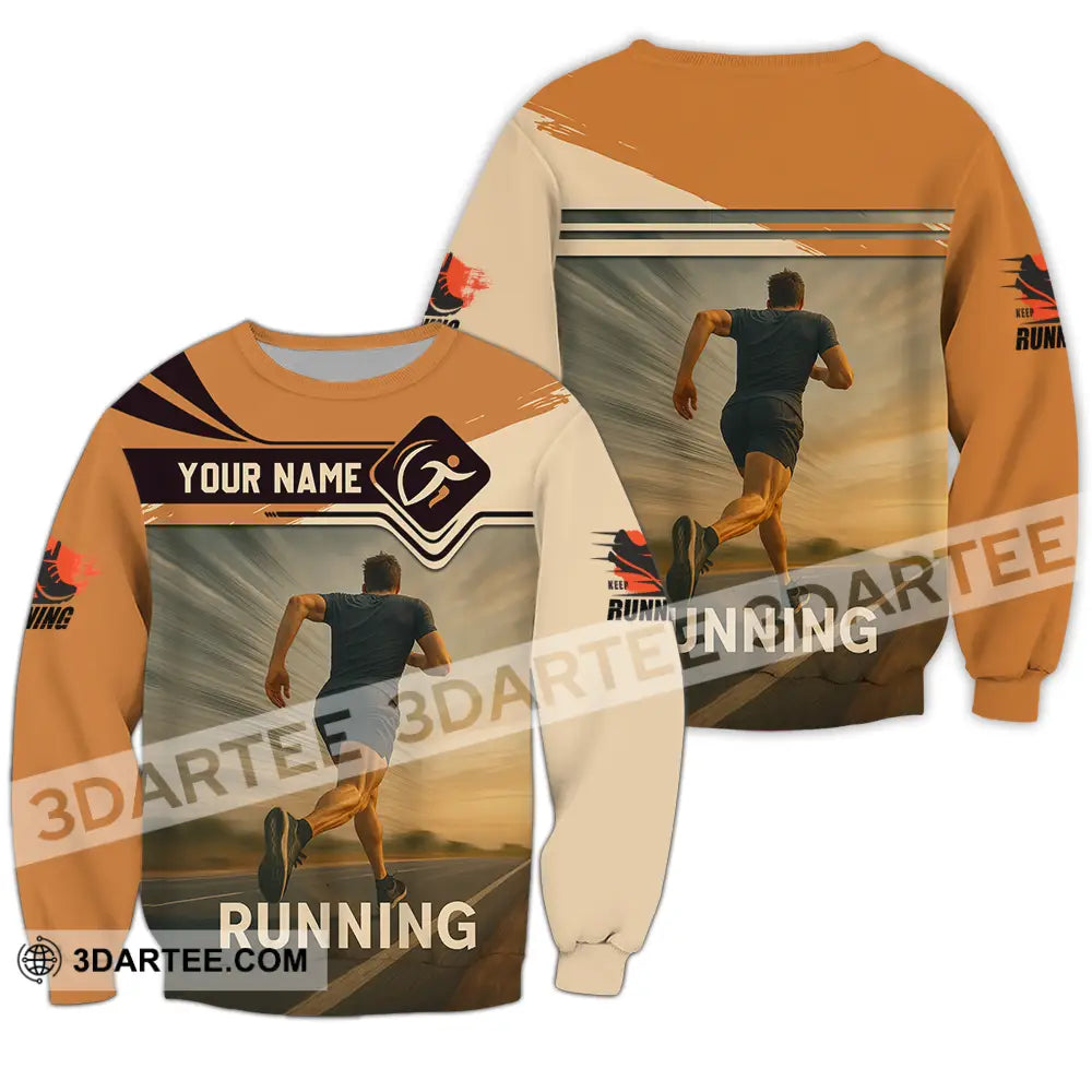 Unisex Shirt - Custom Love Running Shirt Long Sleeve / S T-shirt