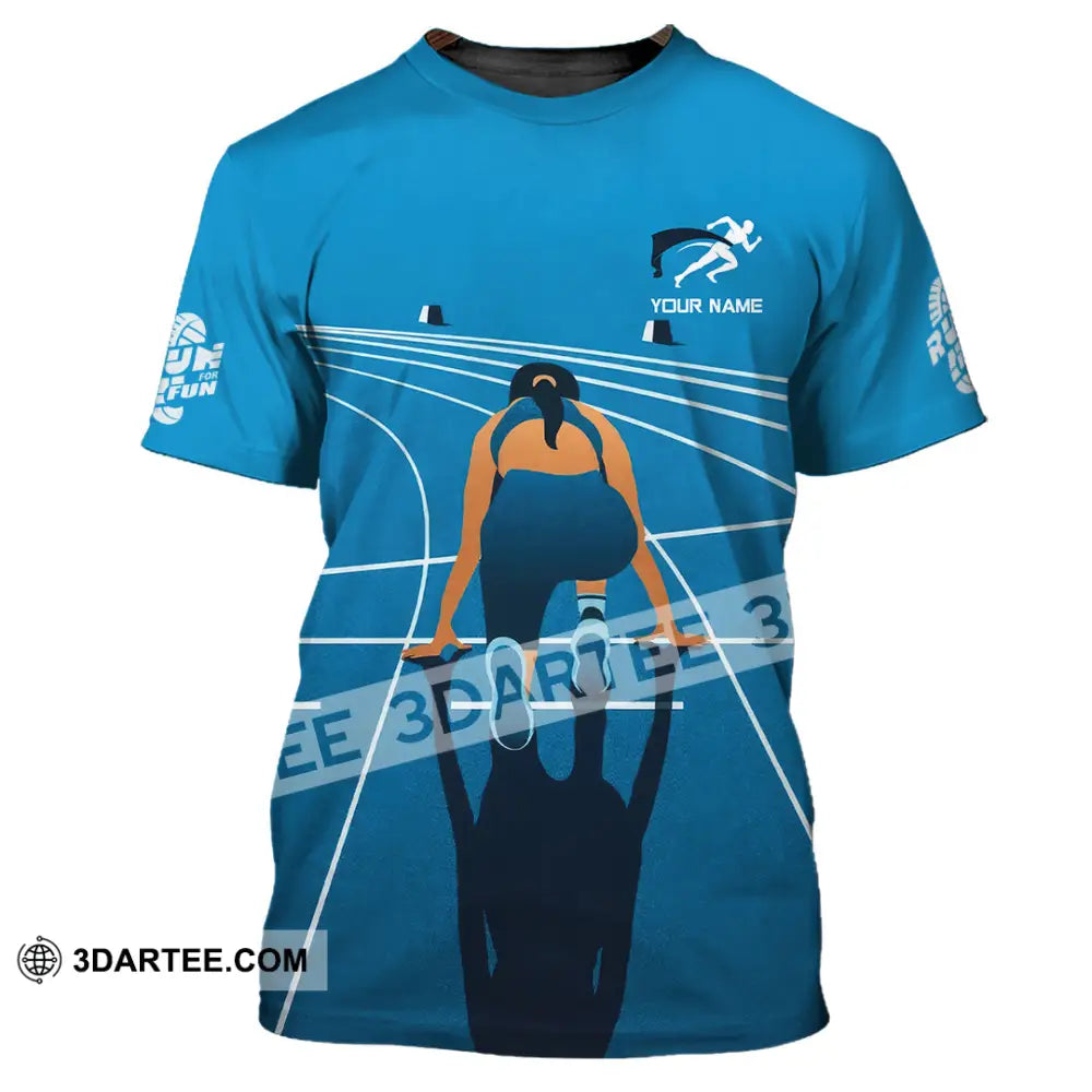 Unisex Shirt - Custom Love Running Sport Shirt T-Shirt / S T-shirt